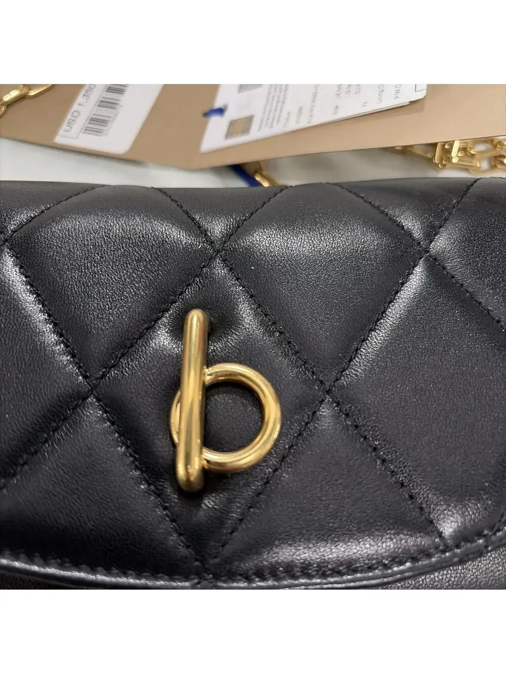 Auth Burberry Black Quilted Rocking #256952B76B